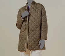 $298 Monrow Women's Green Quilted Bomber Jacket Coat Size M