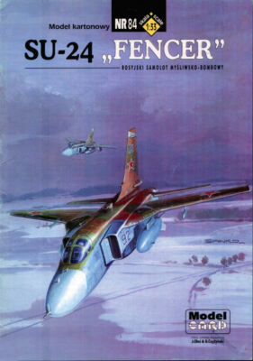 Model Card - 84 - Suchoi SU-24 Fencer - 1:33