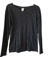 Sweater Women's Medium J. America Shirt Black Orange Halloween Glitter Top