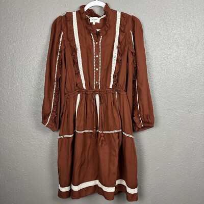 bohme brown dress Tyler Peplum Mini Dress in Brown Corduroy main image 0