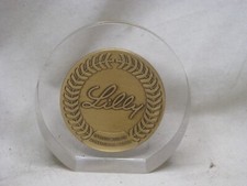 vintage Lilly Award Honor paperweight Eli Pharmaceutical pharma * personalized