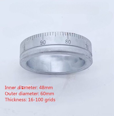 1pc Milling Machine 0-100mm Lathe Scale Ring Metal Dial Machine Part 48*60*T16mm