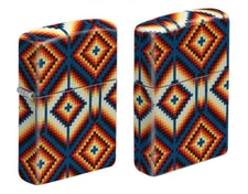 Zippo 6937, Colorful Tribal Pattern Design, 540 Matte Color Process, NEW