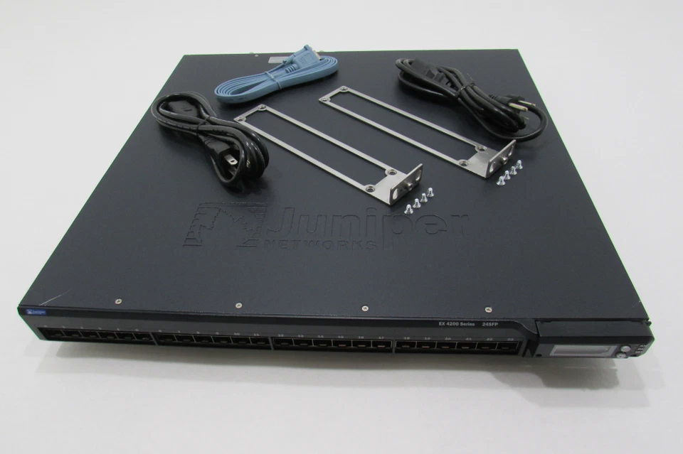 Juniper EX4200-24F 24 Port Ethernet Switch COMES DUAL POWER - SAME DAY SHIPPING - Image 2 of 4