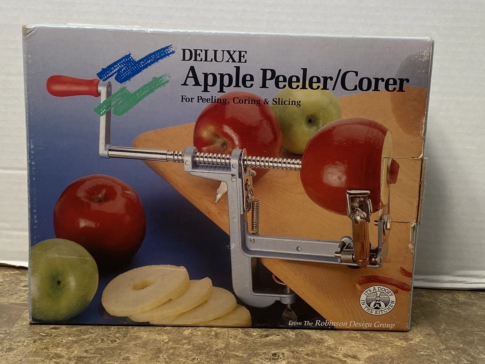 Deluxe Apple Peeler/Corer/Slicer~ Robinson Design Group ~Original Box
