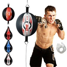 PU Leather Double End Boxing Punching Bag Speed Striking & Dodge Training Ball
