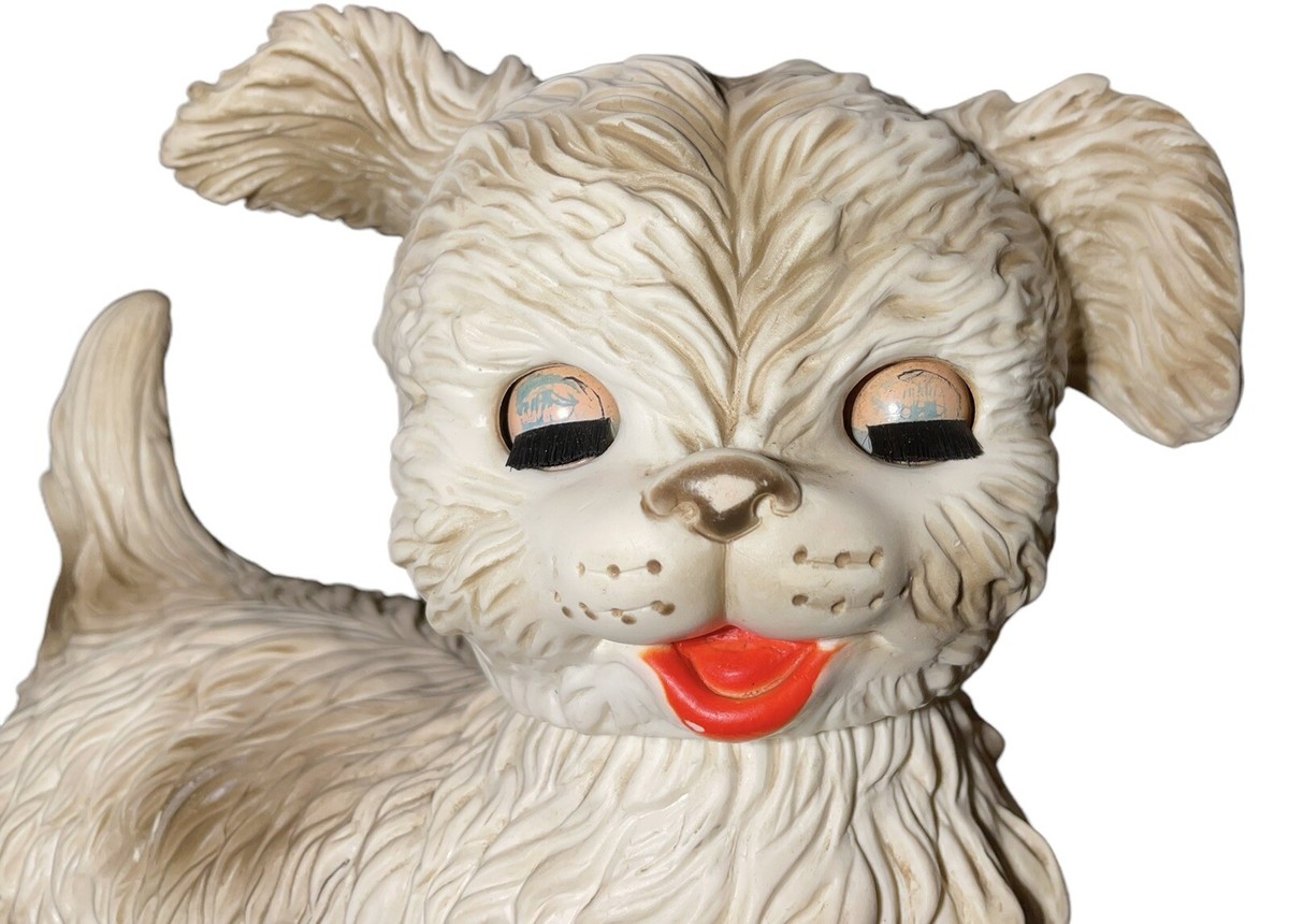 VTG The Edward Mobley Co. Squeaky Rubber Puppy Dog with VTG The Edward Mobley Co. Squeaky Rubber Puppy Dog with