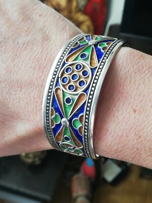 Bracelet Ancien En Argent Massif 925 - Style Jonc Créateur, Occasion à Vérifier