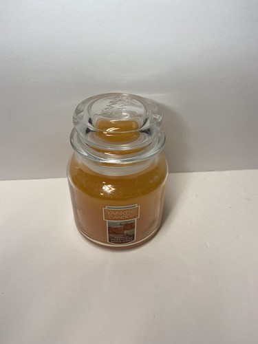 Yankee Candle Honey Apple Crisp 14.5 Oz. Home Decor Fall Farm Scent NWT W/Top - Picture 5 of 8