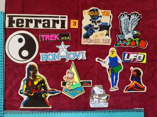 04AD VINTAGE ADESIVO STICKER STOCK 40 VARIANTI MAIDEN SPORT DOORS FLOYD USA - Picture 11 of 50