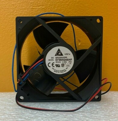 Delta EFB0924SHF 24VDC, 0.38 A, 3 Wire, 92mm x 92mm x 32mm, Inverter Fan. New!
