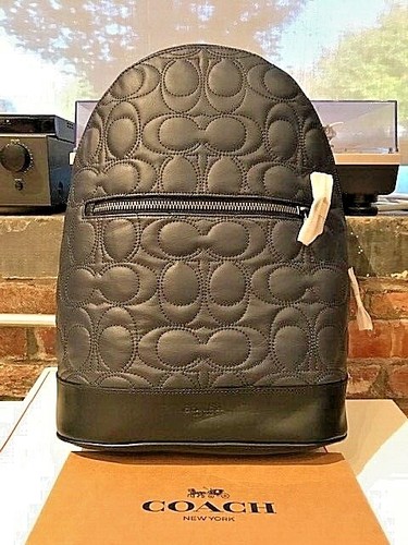 COACH Leather West Slim Backpack w 