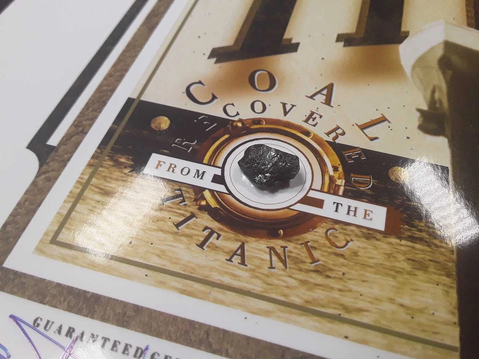 CARBÓN TITANIC REAL, pieza genuina documentada Foto 3 de 4