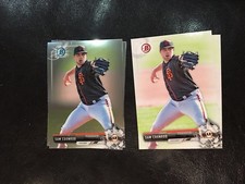 2017 Bowman BP111 Sam Coonrod 5 count 2 chrome 3 base lot San Francisco Giants