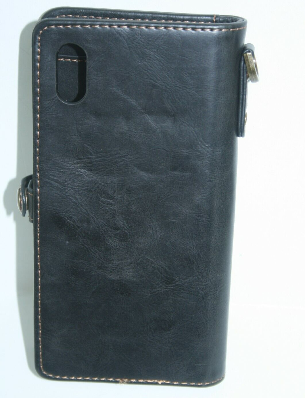 iPhone XS Max Luxury Leather Wallet Case with Card Holder - Stylish & Functional-image