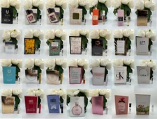 Women's Perfume Sample Vial Set - Lot x 10 Designer Perfume Assorted Vials