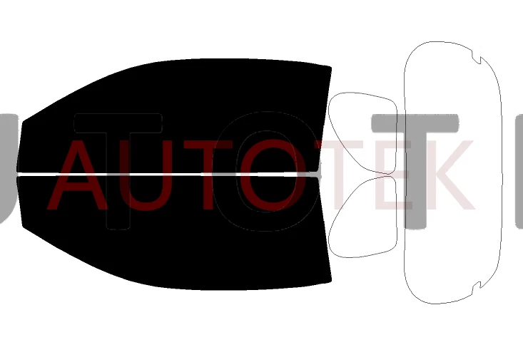 Película precortada ventanas delanteras de dos puertas cualquier tono para Scion IQ 2012-2015 Foto 2 de 4