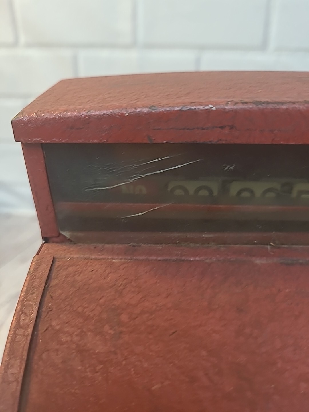 как выглядит Vintage Tom Thumb Toy Cash Register Red Metal 1950s Western Stamping Co USA фото