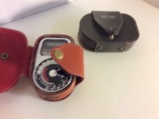 WESTON MASTER III 3 Vintage Light Meter. Two Leather Cases.