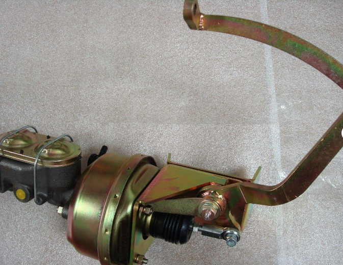 1932 Ford 7" Single Booster Master Cylinder Under Floor Kit + Drum Drum