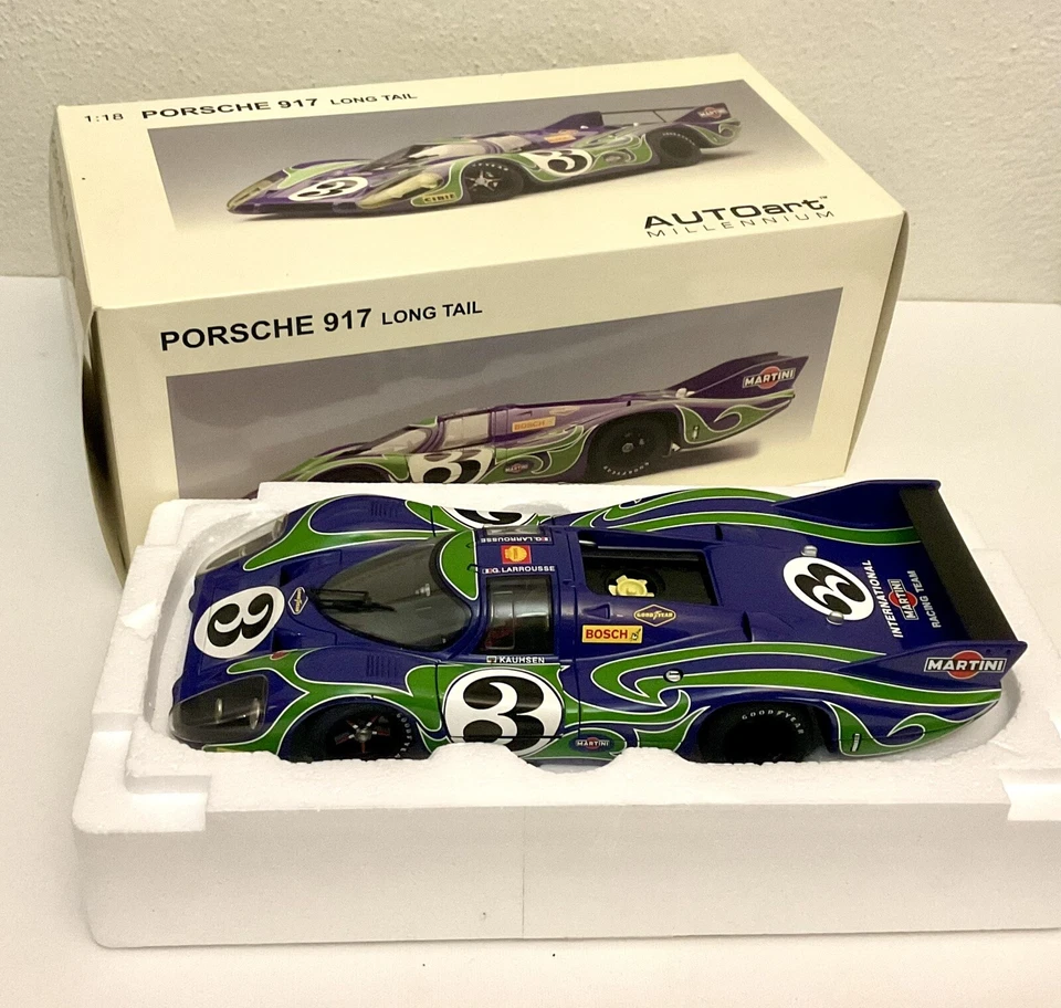 AUTOart Millenium Porsche 917 Long Tail - Green. 1970 Larrousse/Kauhsen #3. - image 2 of 4