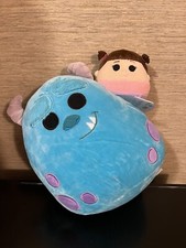 NWT SQUISHMALLOW 10" Disney Monsters Inc Sully with Mini Boo Plush NWT