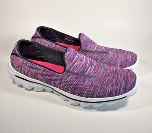 skechers multi knit slip on