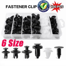 100PC Car Body Plastic Trim Retainer Fastener Clips Push Pin Fender Bumper Tool