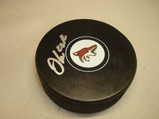 Oliver Ekman-Larsson Signed Arizona Coyotes Hockey Puck Autographed 1C