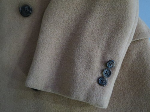 VTG Polo Ralph Lauren Tailored for Made in USA camel brown Polo Coat 42 L - Picture 6 of 11