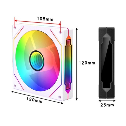 4PRO Silents Performances 120mm ARGB PC Cooling Fan with Dynamics Bearing - Afbeelding 8 van 12