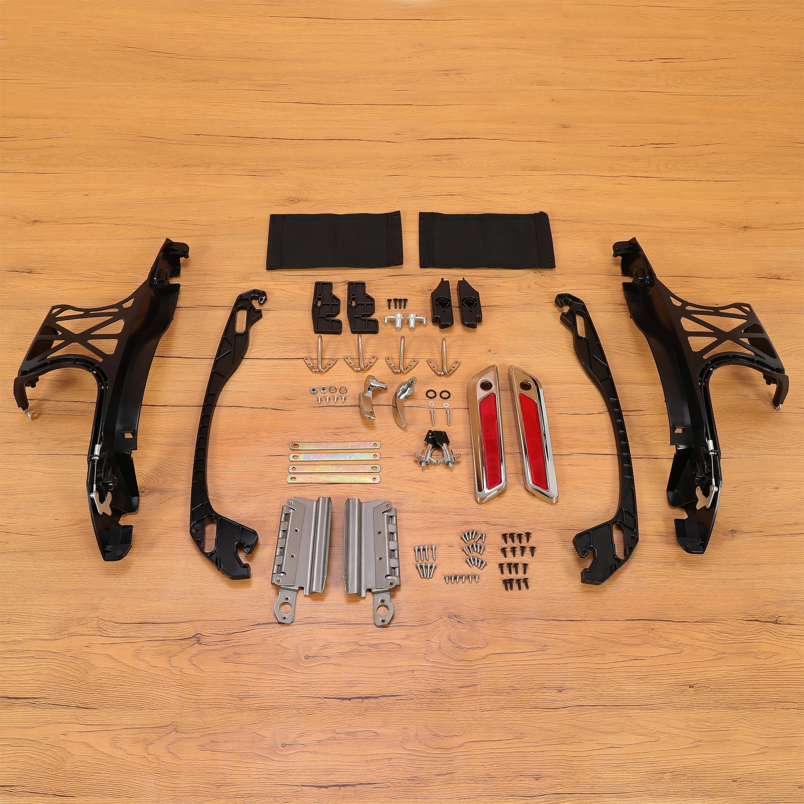 YHMOTO One-Touch Saddlebag Latch Hardware Kit For Harley Touring