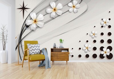 3D Sweet Flowers ZHUA46178 Wallpaper Wall Murals Removable Self-adhesive Ann