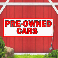 Pre-Owned Cars Indoor Outdoor Vinyl Banner Design