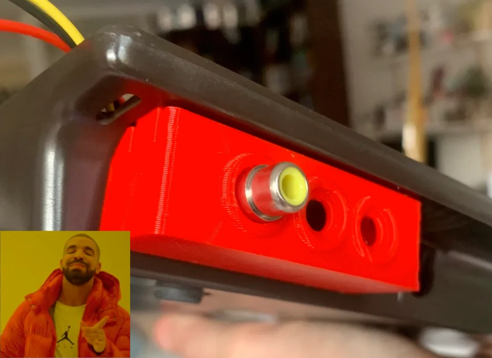 Placa mod video compuesto Intellivision y panel posterior SIN CORTE / SIN TALADRO Envío gratuito Foto 3 de 4