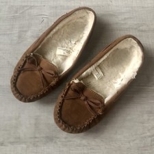 Cat Jack Moccasin Girls Size 1 Celina Slippers Dark Chestnut