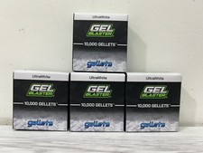 Gel Blaster Gellets 4 Box 10,000 Per Box 40,000 Total, Small Balls Ages 3 White
