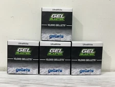 Gel Blaster Gellets 4 Box 10,000 Per Box 40,000 Total, Small Balls Ages 3+ White