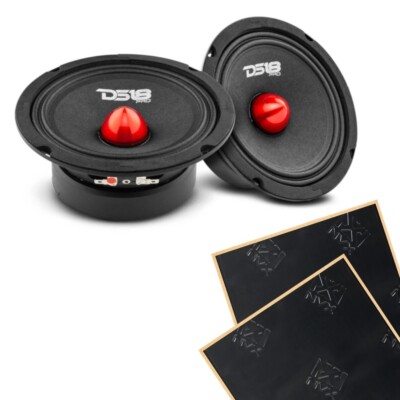 DS18 PRO-GM6.4B 6.5'' PRO-GM Series 4-ohm Midrange Loudspeaker w/ Sound Damping