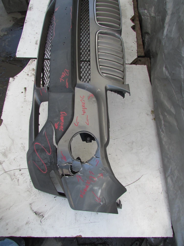 Cubierta del parachoques delantero BMW X3 2007-2010 con parrilla y lavadora sin asistencia de estacionamiento OEM Foto 3 de 4