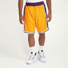 Pantalones Cortos Mitchell Ness Lakers 1996 KOBE Shaq Ceballos EXEL NBA LOGOTIPO DORADO AUTÉNTICOS
