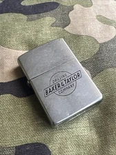 1959 Vintage Zippo Lighter - Baker & Taylor Drilling Company - 1968 Copper Penny