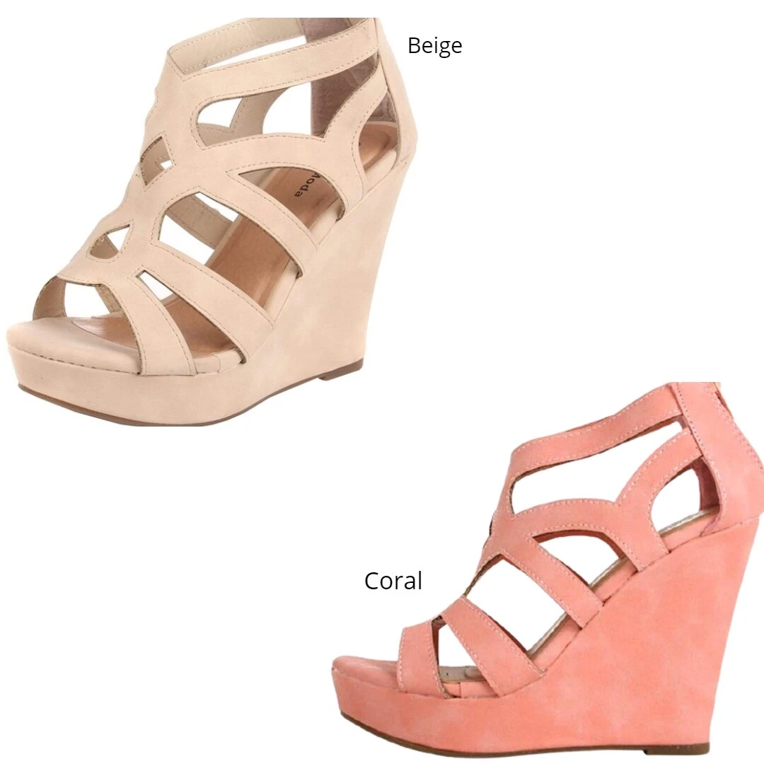 Top Moda Ella-15 Women's Gladiator Strappy Platform Fashion Wedge Sandals