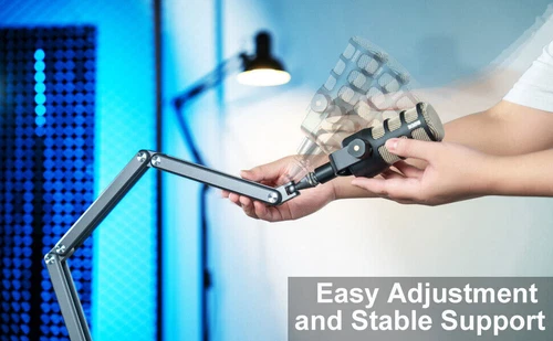 360° Microphone Arm Stand Suspension Boom Scissor Mic Stand for Shure SM7B - Picture 19 of 25