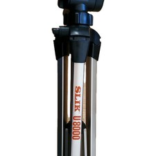 SLIK U8000 Aluminum Tripod Pan/Tilt Head Flip Lock Adjustable Legs