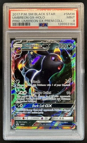 2017 Pokemon SM Black Star Promos Umbreon #SM36 PSA 9