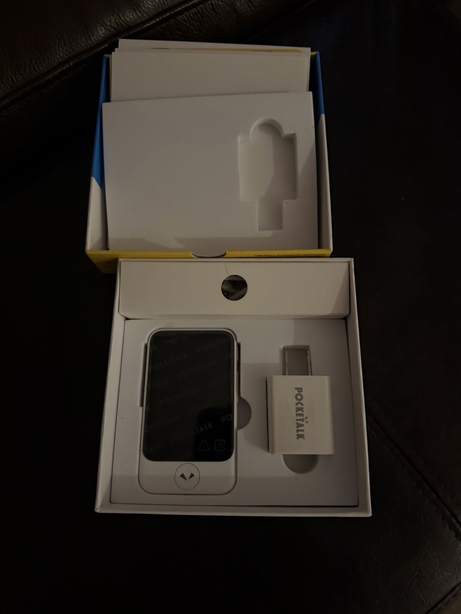 POCKETALK S Plus White Portable Two Way Voice Translator New | eBay