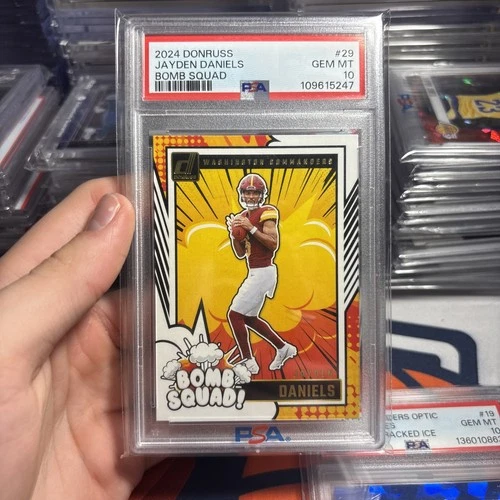 🔥2024 Panini Donruss - Bomb Squad Jayden Daniels #29 (RC) PSA 10 SP 🔥