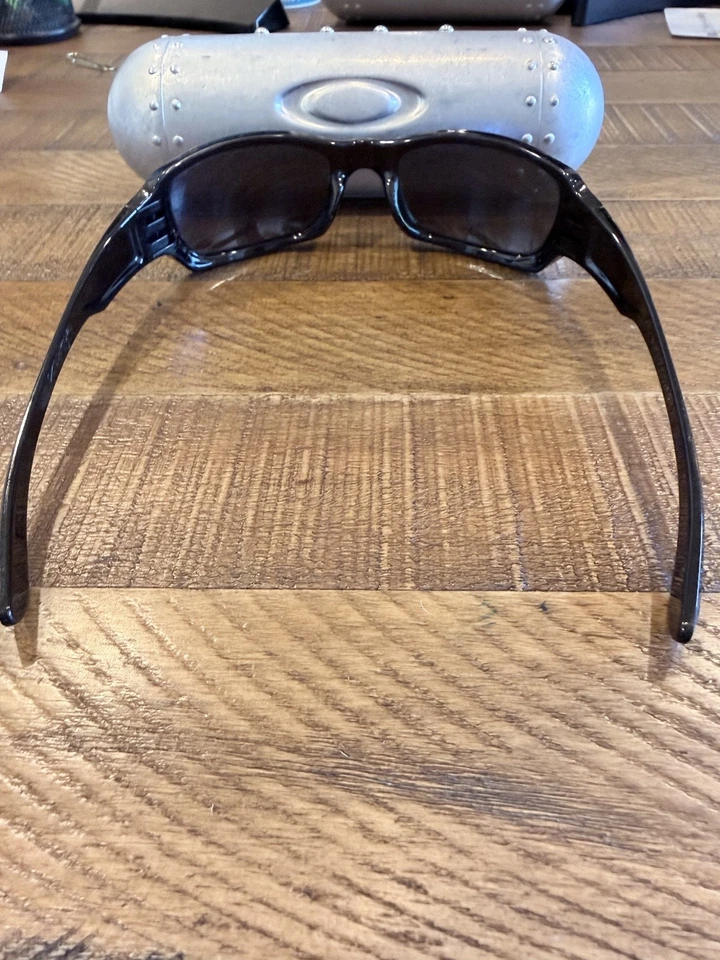 Oakley Fives Squared (4+1)2 Black Wrap Sunglasses with ice blue lenses - Image 3 of 4