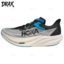 HOKA ONE ONE Rocket X Low Top Running Gray/Black 1168724-WBLC Unisex MEN'S SIZE